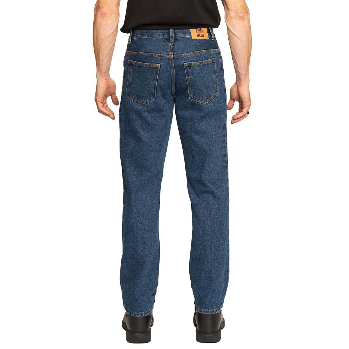Full Blue Men's 5 Pocket Regular Jeans