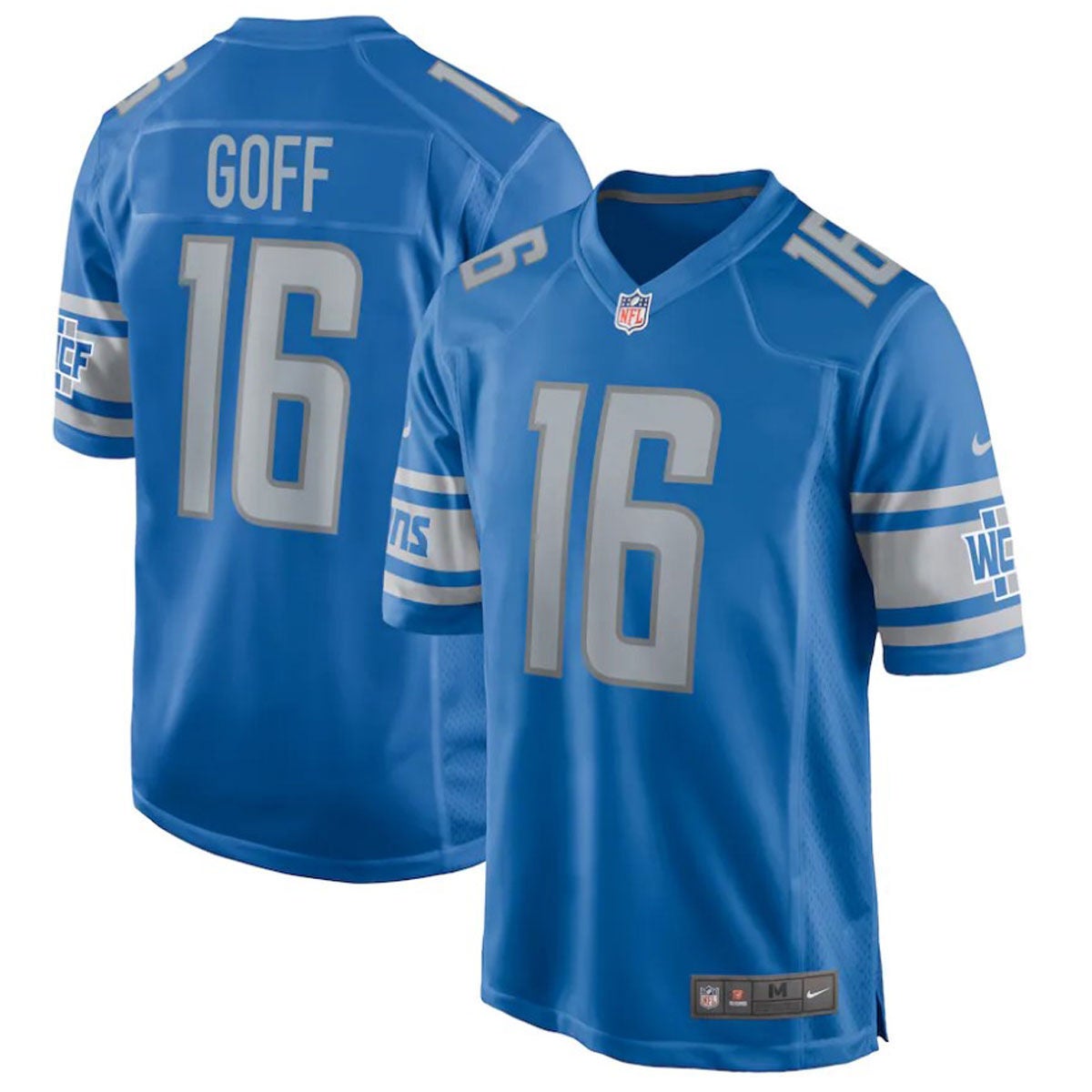 Fanatics Detroit Lions Jared Goff Game Jersey