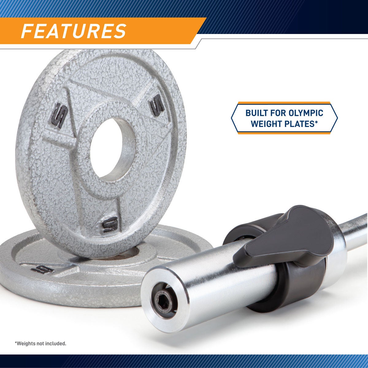 Marcy 47" Olympic Curl Weight Bar