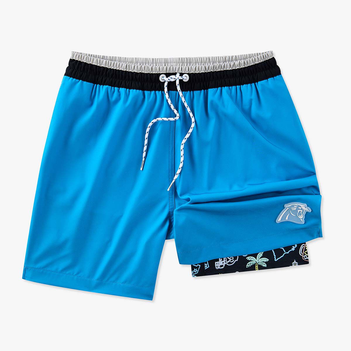 Chubbies Men's Carolina Panthers Solid Swim Trunks