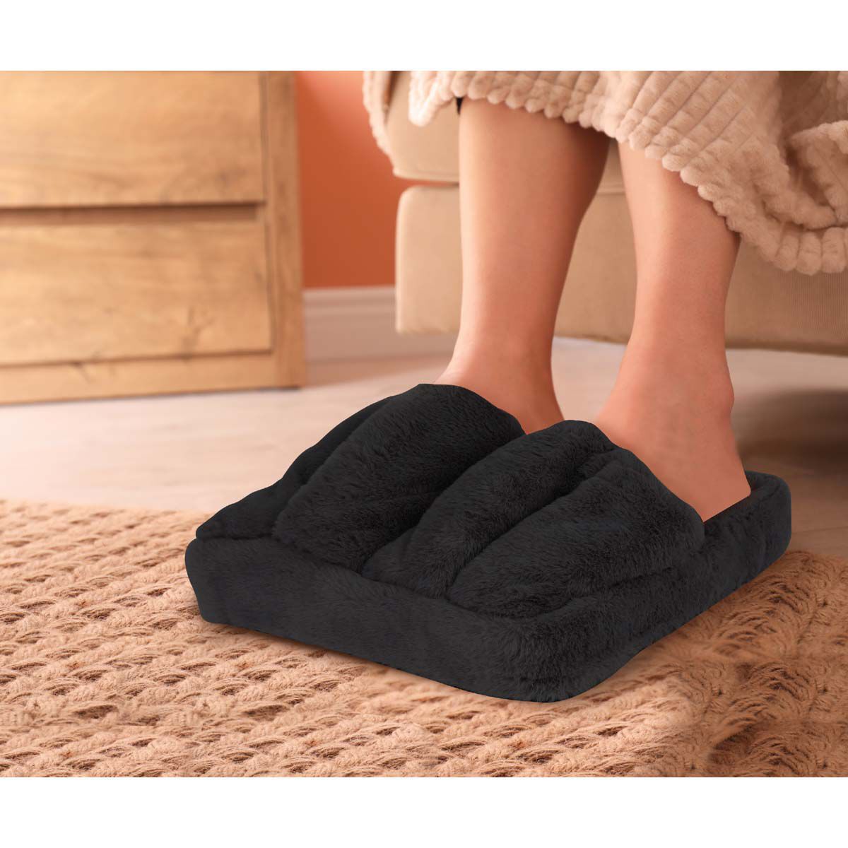 Brookstone Cozy Plush Foot Massager