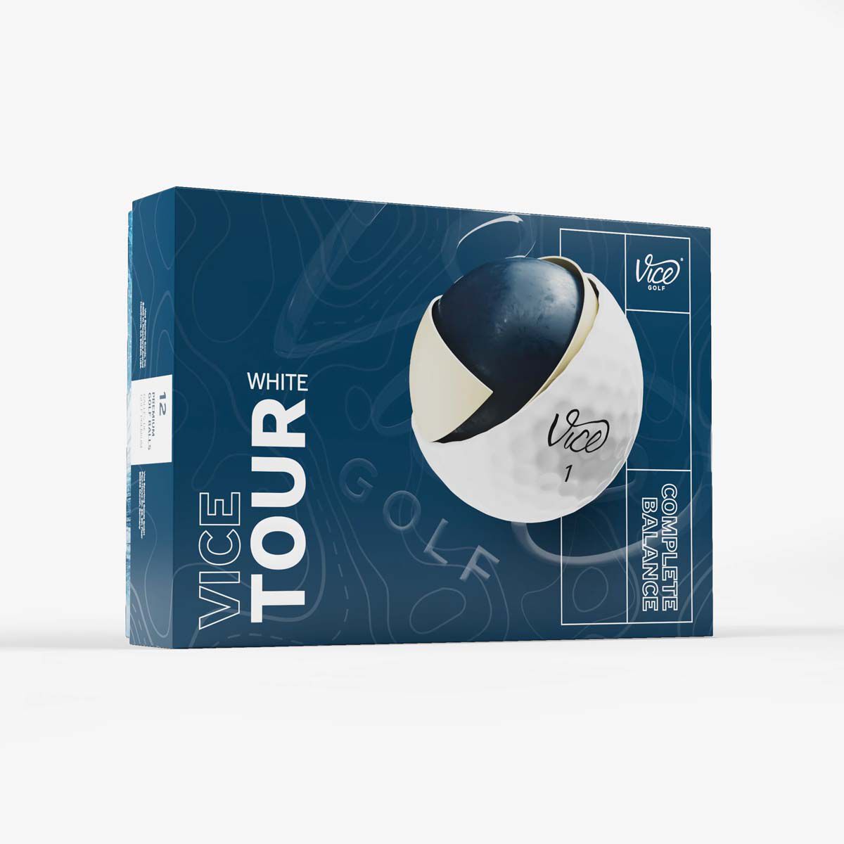 Vice Golf 2024 White Vice Tour Golf Balls 12 Pack