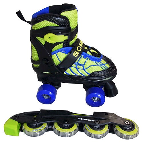 Schwinn Boys' Adjustable 2-in-1 Quad/Inline Skates