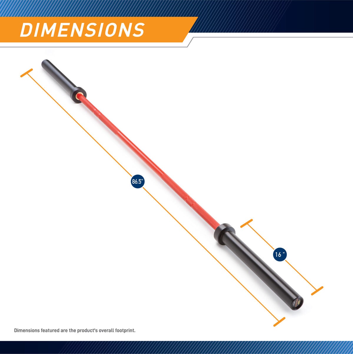 Steel Body 7' Red/Black Olympic Bar