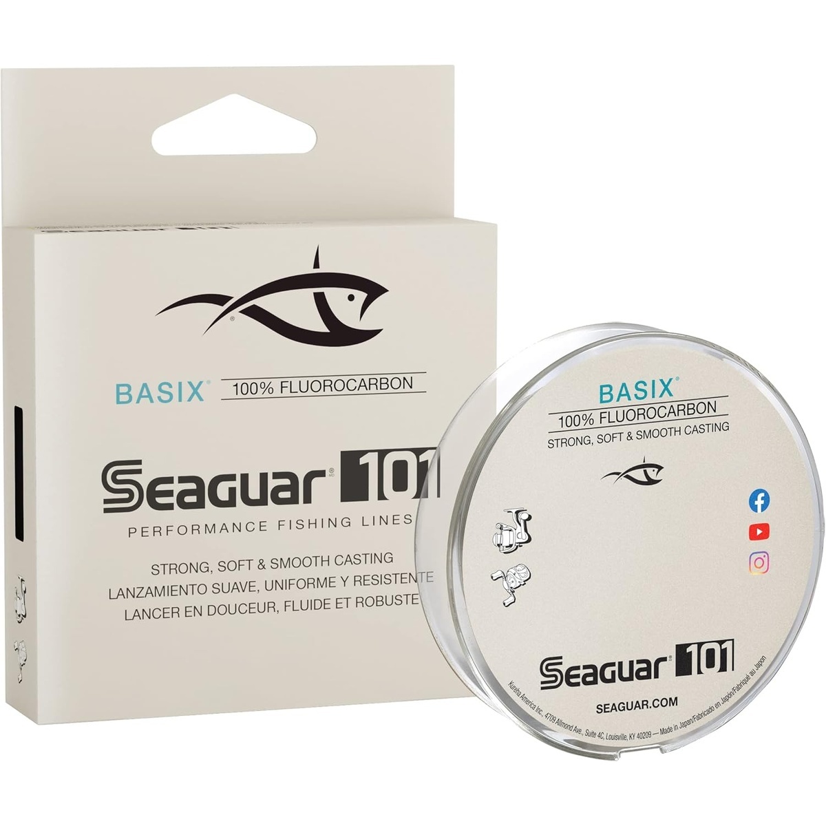 Seaguar BasiX 100% Fluorocarbon Fishing Line 15lb 200yds