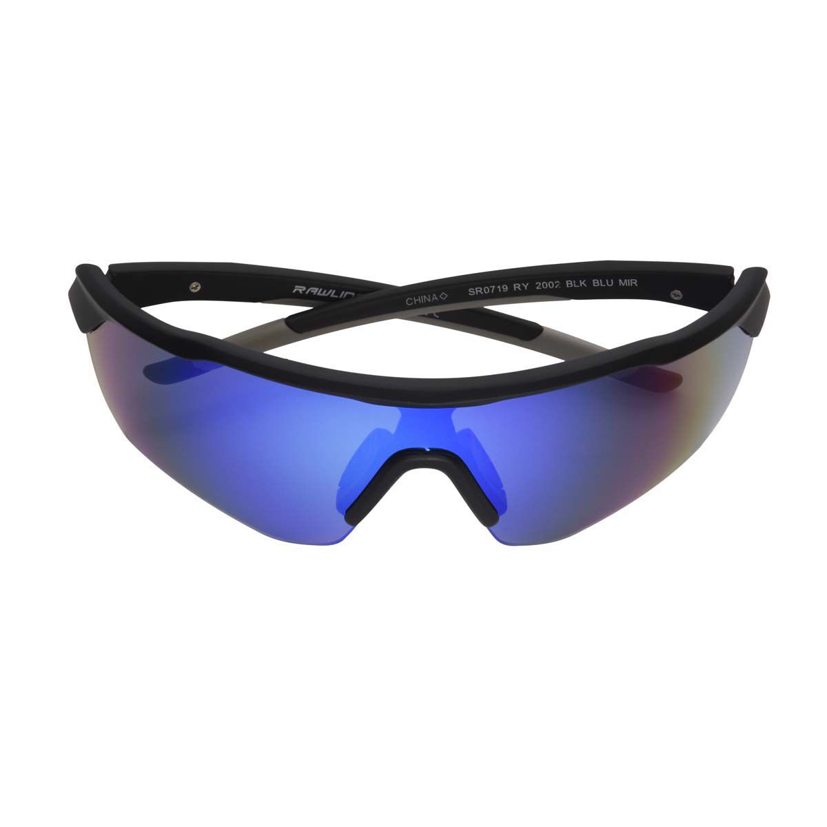Rawlings Youth Youth Black Blue Mirror Shutout Sunglasses