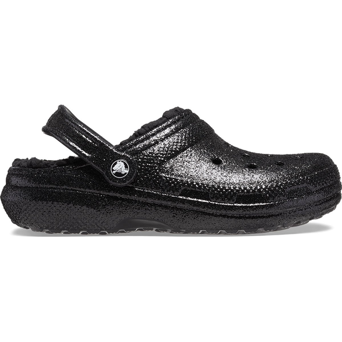 Crocs Classic Lined Black Glitter - Main Image