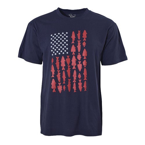 Staghorn River Men's Short Sleeve Fish/Flag Tee