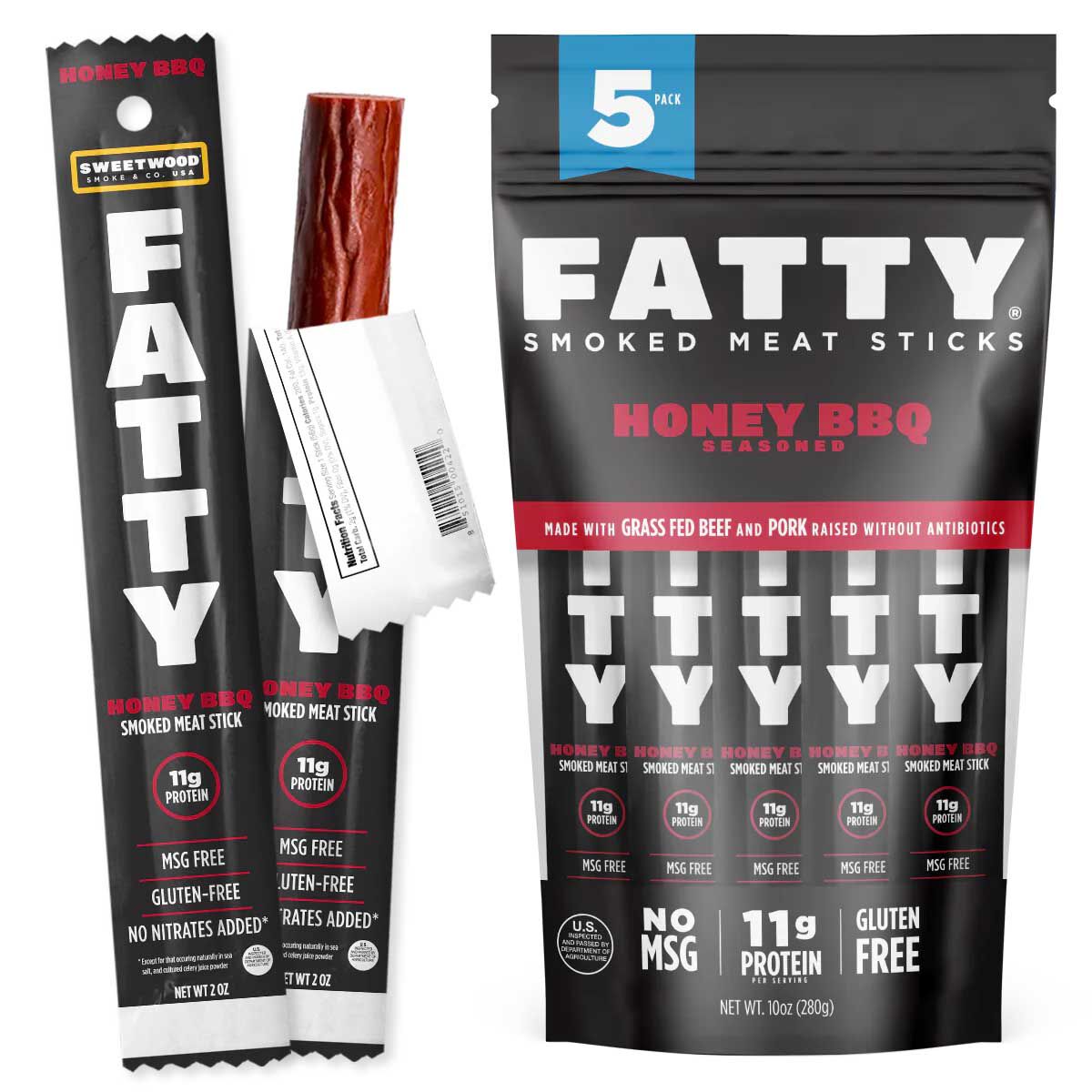 Fatty Honey BBQ Meat Stick 2oz