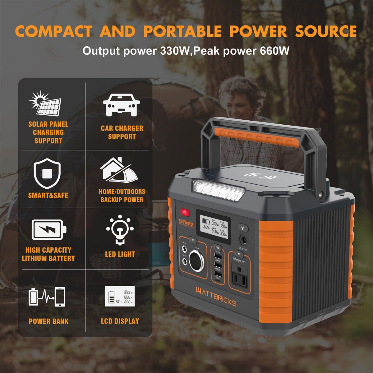Wattbricks Ener 330w Portable Power Station