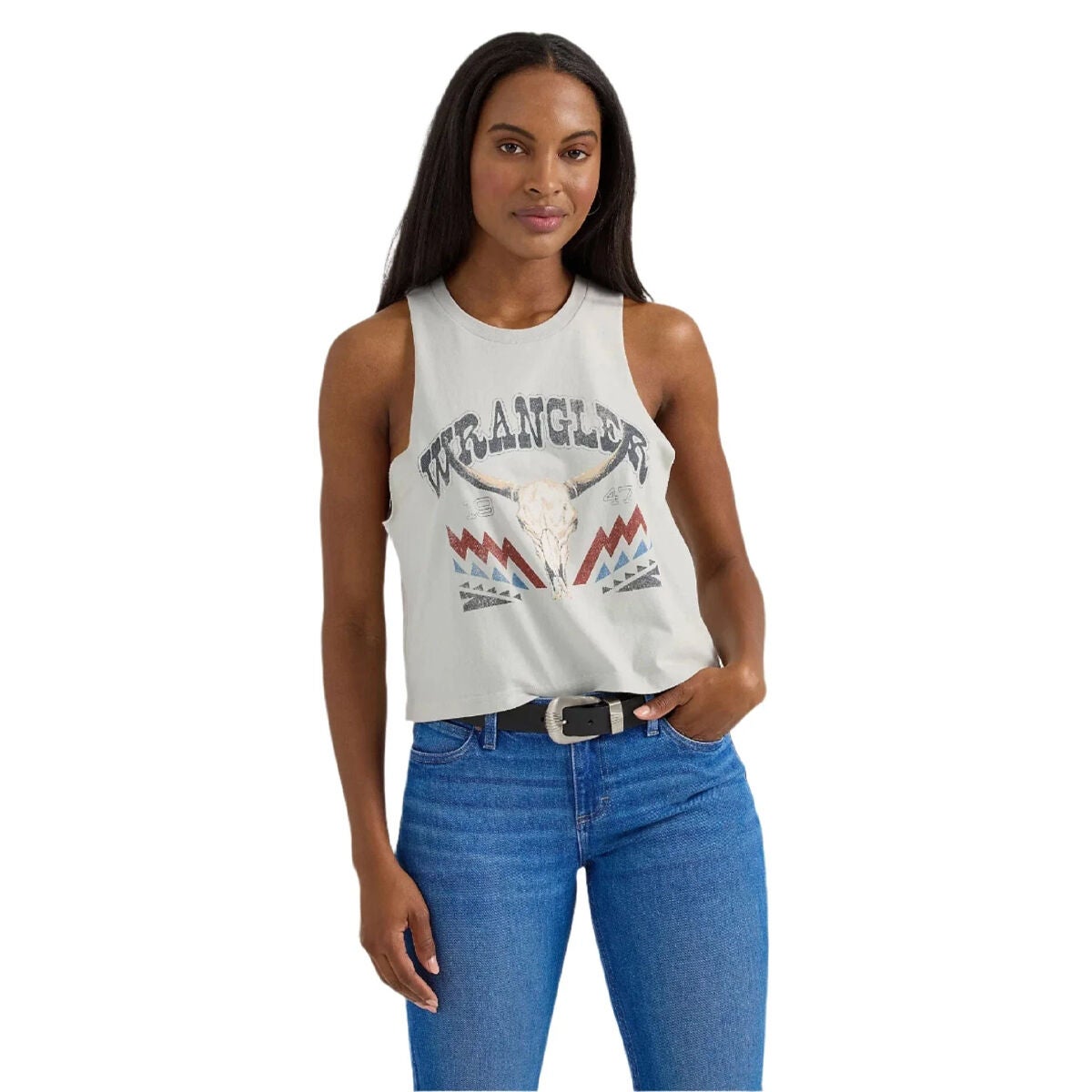 Wrangler Women's Festival Crop Graphic Tank