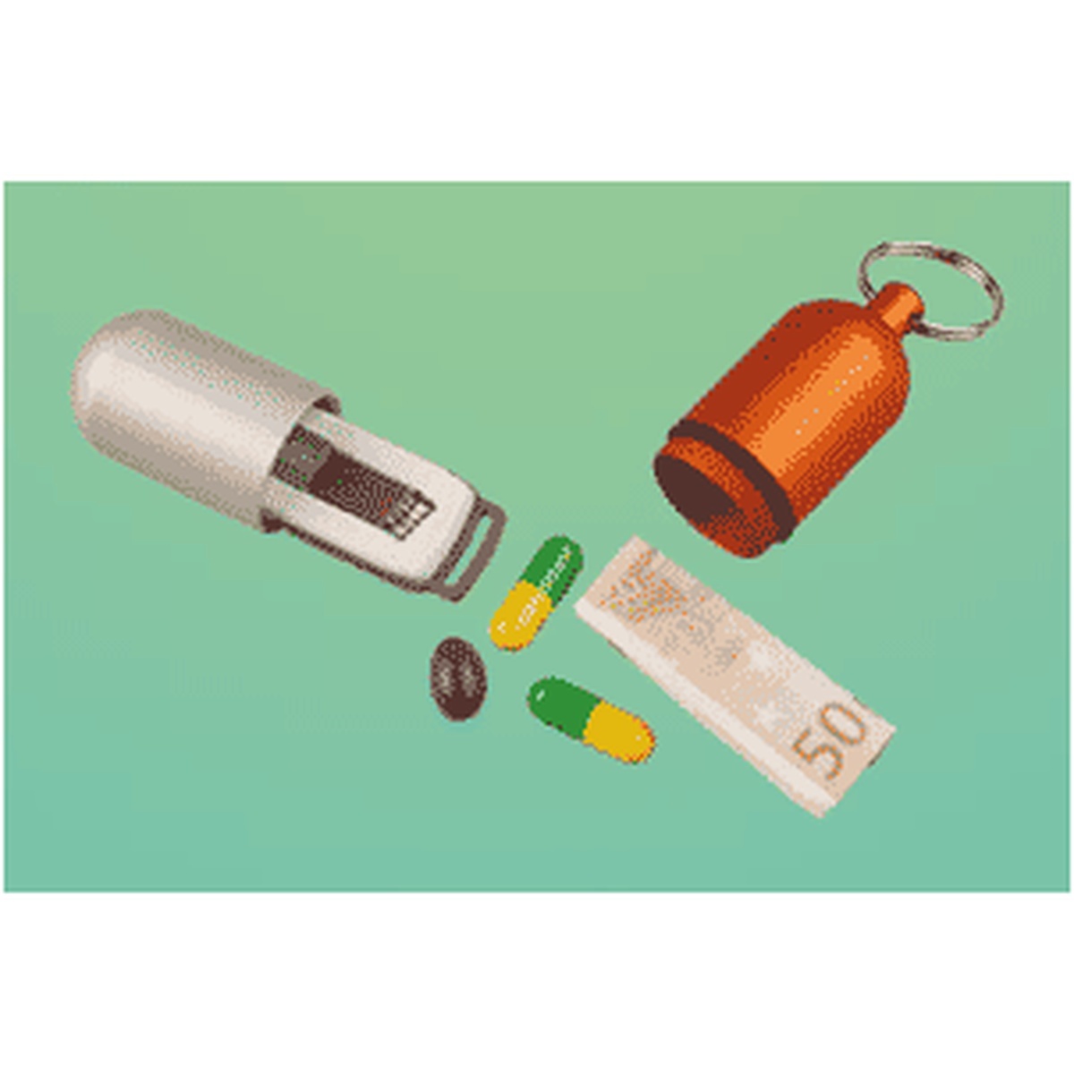 Munkee's Waterproof Capsule Keychain Assorted Color Pack