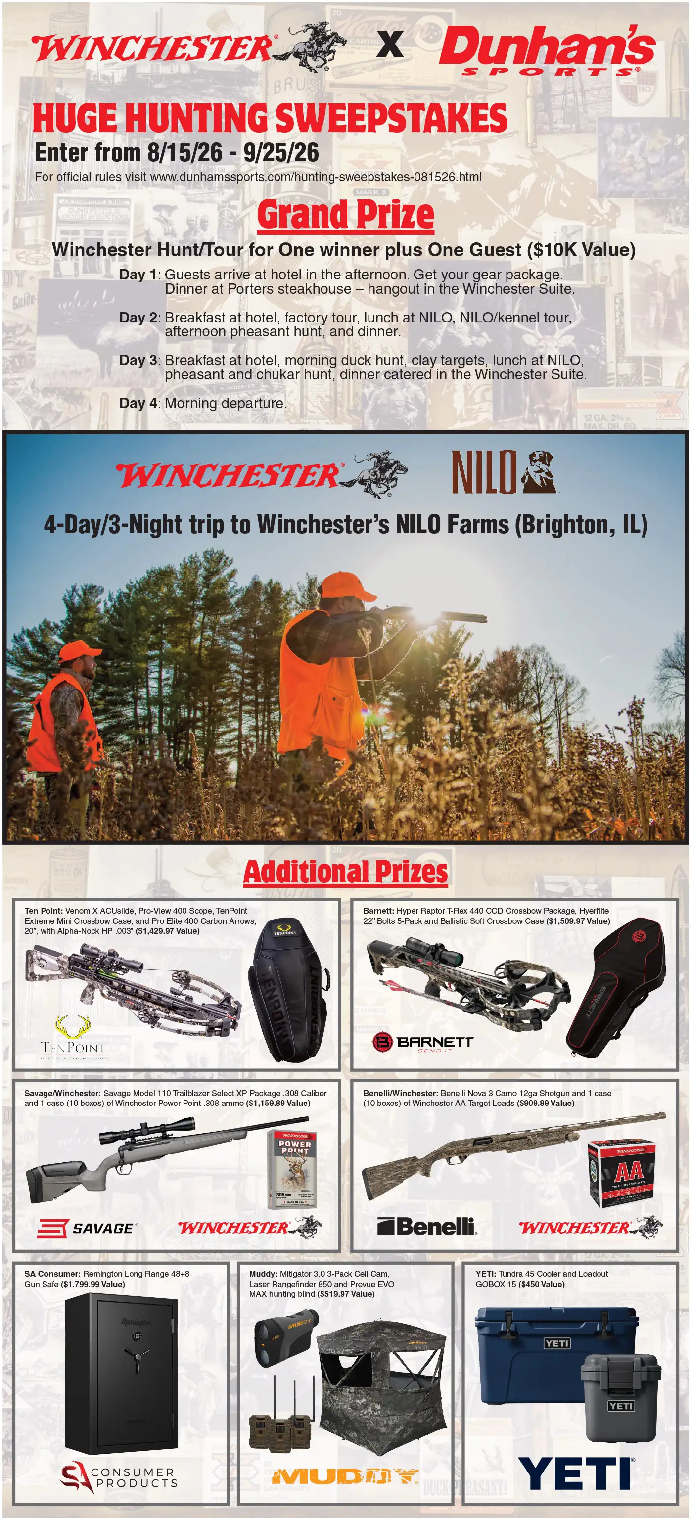 Big Hunting Sweepstakes 081526 Prize Info