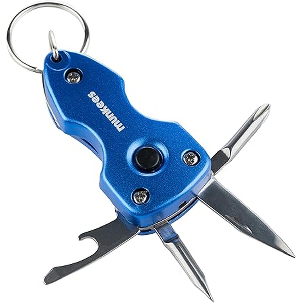Munkee's 6-Function Multi-Tool Keychain with LED Light