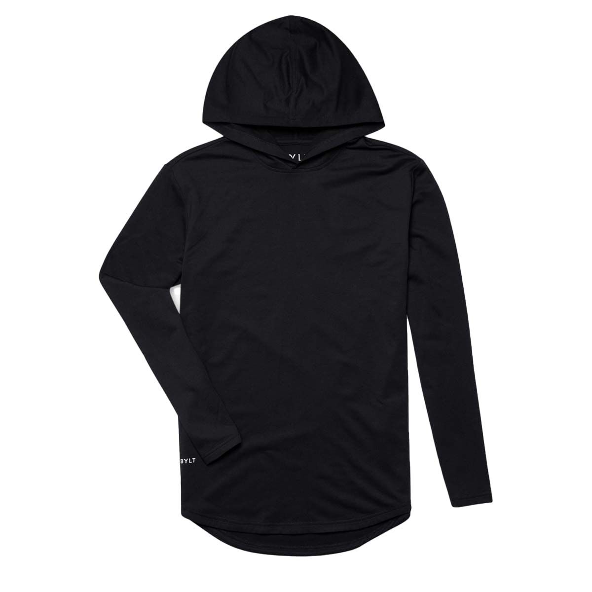 Bylt Men's Hooded Drop-Cut Long Sleeve Shirt