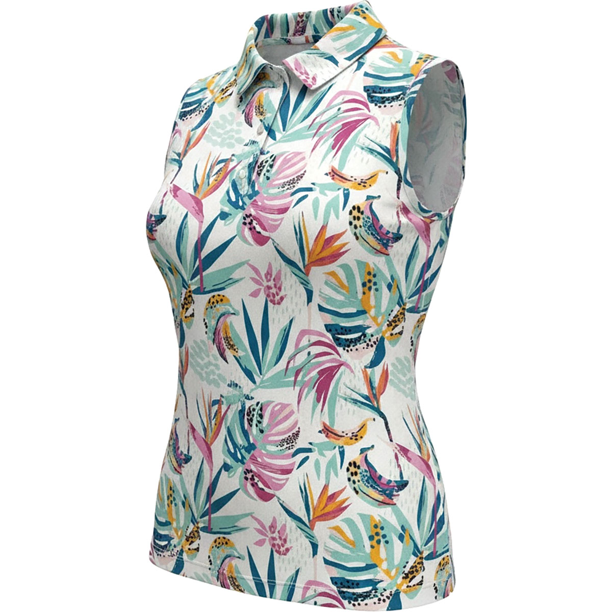 Vibes Women's Tropic Rush Sleeveless Polo