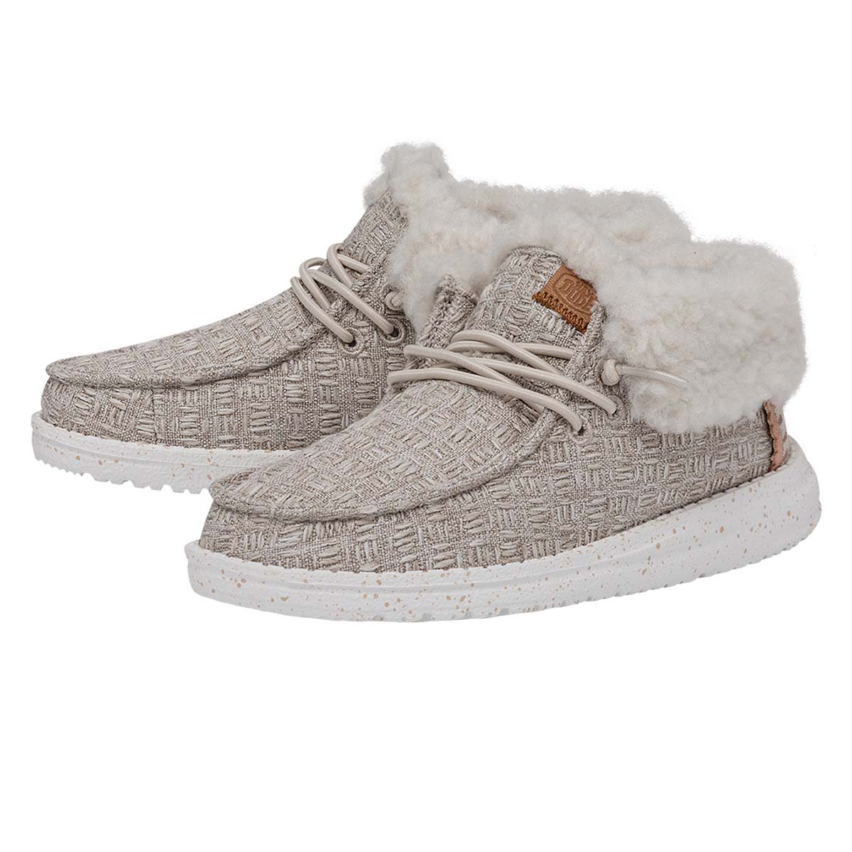 HeyDude Girls' Wendy Fold Youth Stitch Cozy Slip-On Shoes