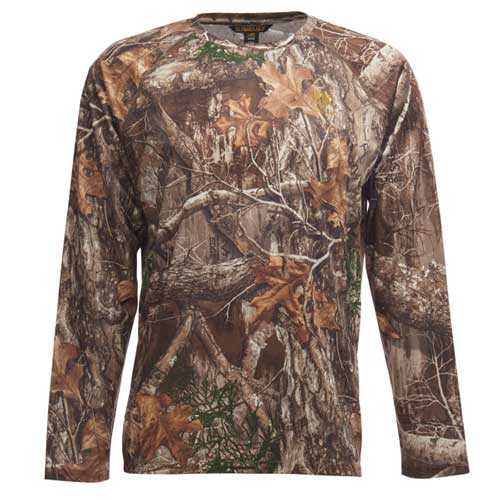 Men's Deer Stalker Realtree Edge Camouflage Crew Neck Shirt