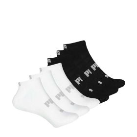 Puma Women's 6 Pack Low Cut Black/White Socks