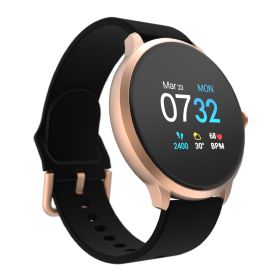 Itouch Sport 3 Smartwatch: Rose Gold Case with Black Strap