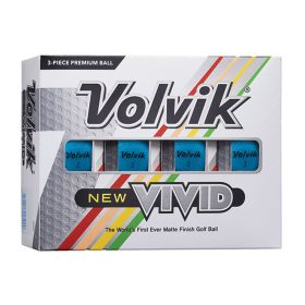 Volvik Vivid Blue Matte Golf Balls