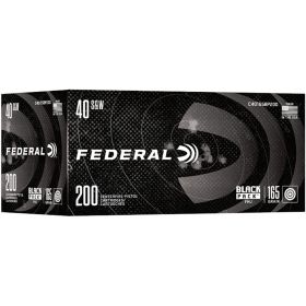 Federal Black Pack 40 S&W Ammo 165 Grain Full Metal Jacket