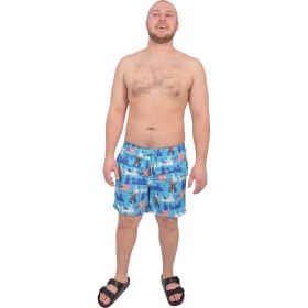Aeroline Men's 7" 2in1 Americana Deer Swim Trunk