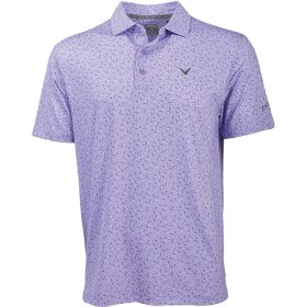 Callaway Golf Men's Short Sleeve Confetti Chevron Polo