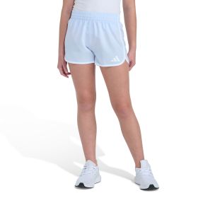 adidas Girls' Elastic Waistband Woven Pacer Short with Binding