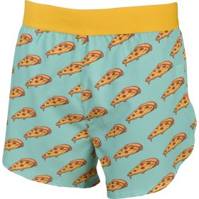 Aeroline Men's Pizza 4" Inseam Printed Running Shorts