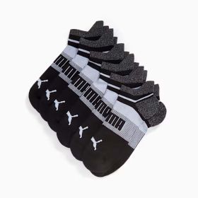 Puma Men's Black Altrusa 6 Pack Low Cut Socks