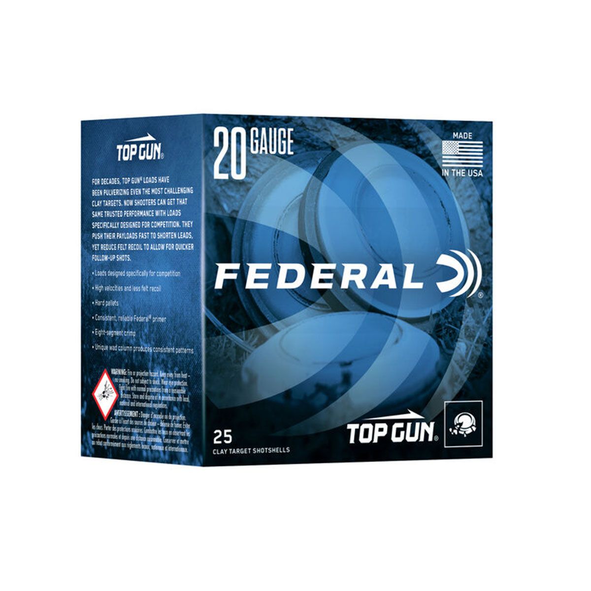 Federal Top Gun Target Loads 20GA Case 7.5