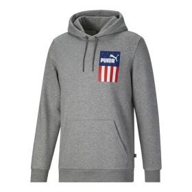 Puma Men's Home Of The Brave Hoodie Fleece Athletic Apparel
