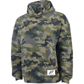 Powerflex Men's Dynamic John Camo Printed Fleece Oversized Hoodie Pullover