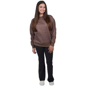 Pulse Comfort Women's Leopard Print Crew Neck