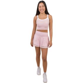 Sola Women's Rib Seamless Anette Bra Tank w/ Contrast Binding