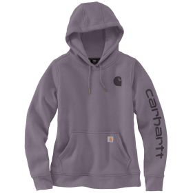 Carhartt Women's Relaxed Fit Midweight Logo Sleeve Graphic Hooded Sweatshirt