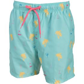 Canyon Creek Men's Teal Golf Simple Classic Swim Trunk