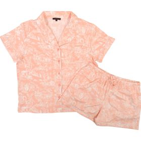 Canyon Creek Women's AOP Western Knit Short Notched Lounge Set