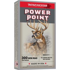 Winchester 300 Magnum 180-Grain Power-Point Rifle Ammunition (20 Rounds)
