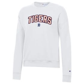 Champion Women's Detroit Tigers Powerblend Fleece Crew Sweatshirt