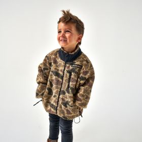 Burlebo Boys' Rocky Mountain Camo Sherpa Full Zip Jacket