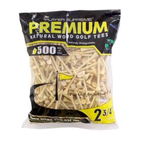 Jp Lann 2-3/4" Natural Tees - 500 Pack