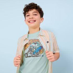 Quiksilver Boys' Shark Motorcycle Short Sleeve Tee