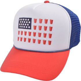 David & Young Cup Pong Flag Trucker Hat