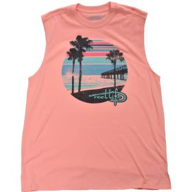 Reel Life Men's Sunset Boardwalk Tank Top