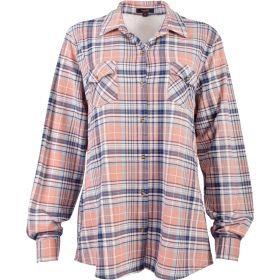 Canyon Creek Women's Plus Sherpa Fleece-Lined Plaid Shirt