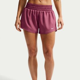 Nike Womens' One Dri-FIT Mid-Rise 3" Brief-Lined Shorts
