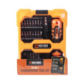 Mad Man 34-In-1 Screwdriver Toolkit