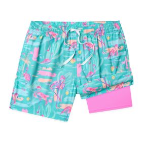 Chubbies Men's Single & Ready To Flamingle 5.5" Classic Lined Swim Trunk